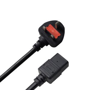 1.5m uk standard plug iec320 c19 ac power cord cable uk power extension cable