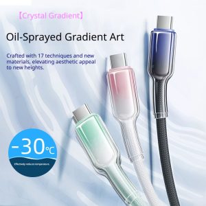 data cable 18w usb c fast charging 1.5m black nylon braided cable usb a to c fully compatible for all type c devices