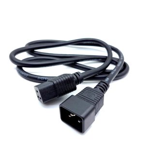 14wg full copper c19 to c20 1m 3ft pc server ac power cord cable