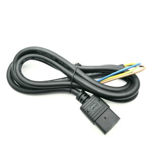 13awg full copper c19 stripped 15cm pdu style power extension cable