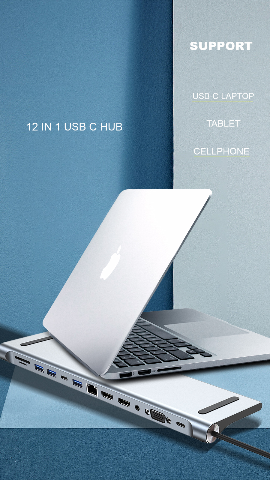 multifunction 12 in1 docking station hub usb3.0/2.0+100mpbs +4k hdtv rj45+3.5mm+vga+pd charging/transfer type c usb hubs adapter multifunction 12 in1 docking station hub usb3.0/2.0+100mpbs +4k hdtv rj45+3.5mm+vga+pd charging/transfer type c usb hubs adapter