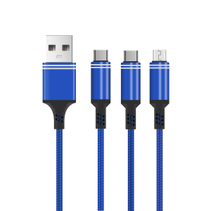 Home 3 in 1 20w phone cable usb data cable usb c fast charger 3 in 1 usb c cable for phone/type c/android