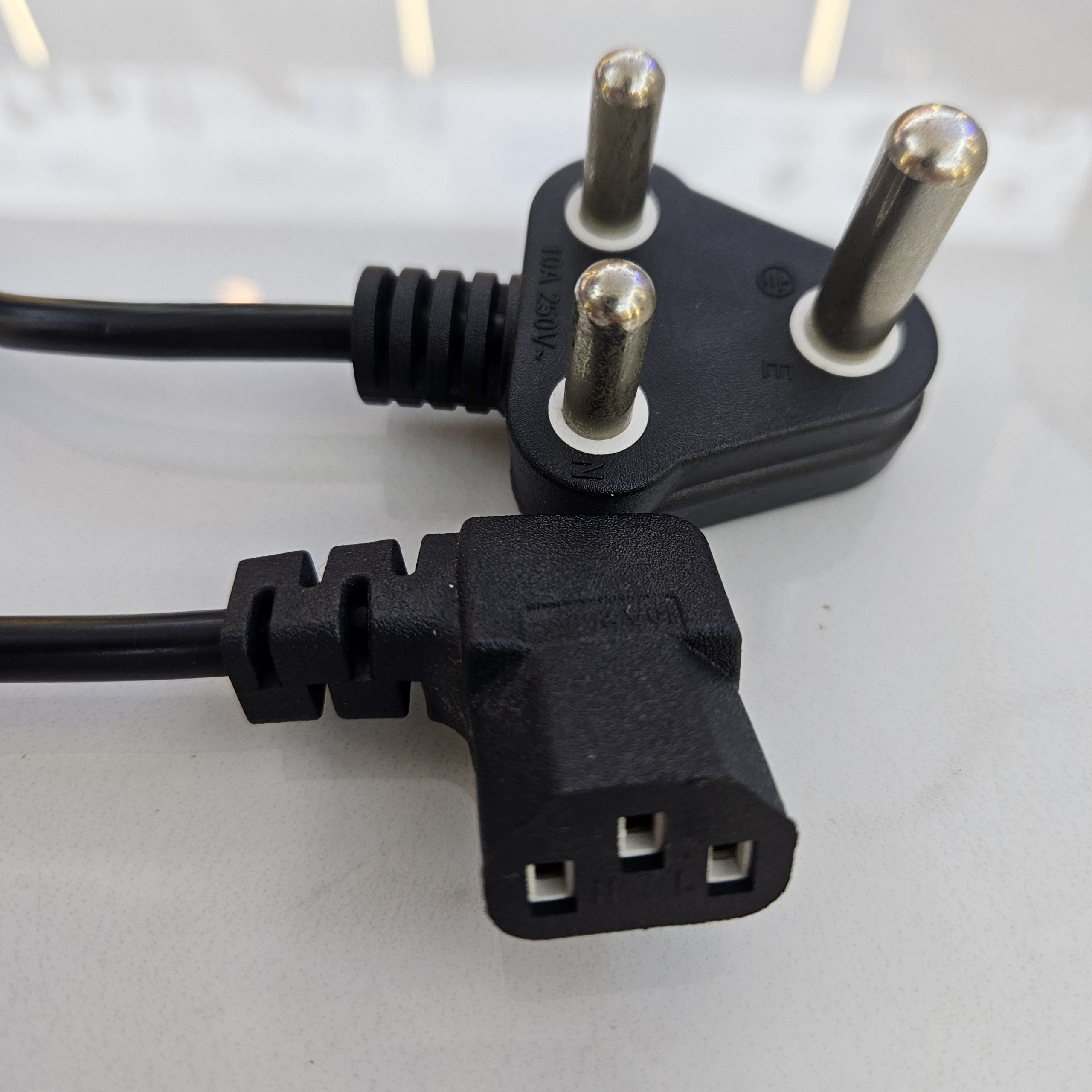 3 pin south africa power cord angled power cord plug laptop power extension cord power cables computer 3 pin south africa power cord angled power cord plug laptop power extension cord power cables computer
