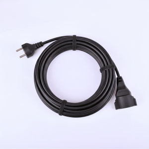 eu h05vv f 2pin 3pin 1mm2 cca european standard type power extension cable
