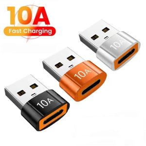 10a fast charging usb 3.0 otg adapter type c male to usb female converter usb c otg connector for macbook phone