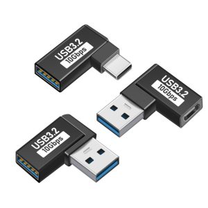 usb 3.2 male to female adapter 90 degree right angle aluminum alloy usb otg extension connector 4 types for pc desktop laptop