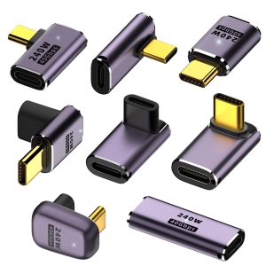 usb connecter super speed usb type c adapter converter universal usb c hub for laptop 8k 60hz 4k 120hz output 40gb 240w