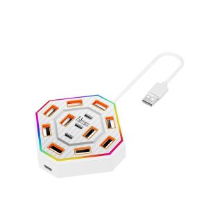 13 port 1.2m usb 2.0 hub stable abs portable usb devices hub charging data function usb 2.0 interface boxfor pc laptop desktop