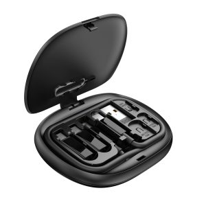 multifunctional 60w 3a usb data cable kit fast charge 6 in 1 braid travel adapter set for mobile phone charging cable set