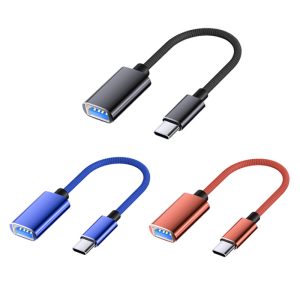 aluminum alloy type c usb otg adapter cable for smart phone otg flash drive tablet