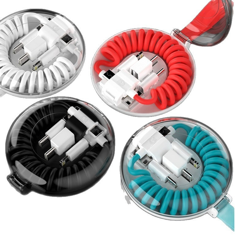 multifunction travel gift transparent spring cable usb charging adapter kit usb converter head & 60w c c charging cable set multifunction travel gift transparent spring cable usb charging adapter kit usb converter head & 60w c c charging cable set