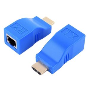 4k cross border hdtv 30m extender 1080p resolution hd audio video category 6 cat 6 rj45 hd mi 1 input plastic material