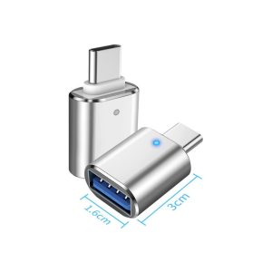led usb 3.0 to type c adapter otg usb a to type c connector usb c male to female converter adapter for macbook