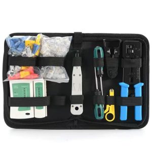 professional portable cable repair maintenance kit 8 in 1 network tool set included oem case