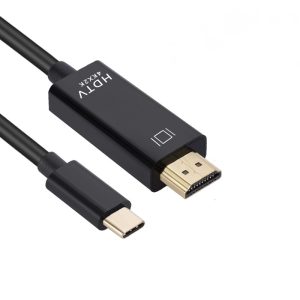 1.8m type c to hdmi 4k 30hz adapter abs usb 3.1 type c 4k hdmi adapter cable compatible with projector pc mcbook pro laptop