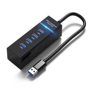 4 ports usb hub 3.0 5gbps usb2.0 hub splitter adapter super speed computer docking station for laptop