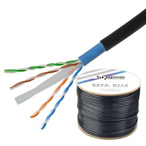 305m 1000ft cat 6 utp outdoor double jacket communication cable with cca ethernet cat 6 cable