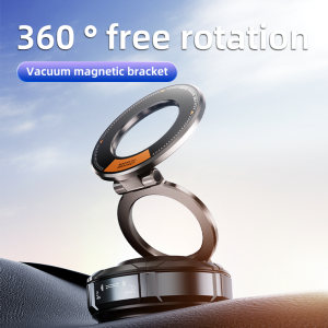 360 adjustable magnetic phone holder suction phone mount vacuum suction car magnet phone holder stand for car