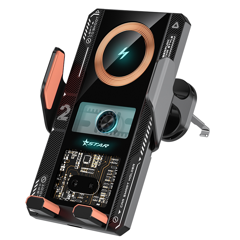 t8 15w universal portable smart car wireless phone charger cyberpunk phone holder wireless charger mobile phone holders t8 15w universal portable smart car wireless phone charger cyberpunk phone holder wireless charger mobile phone holders