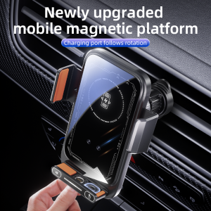 15w fast charging vent mount automotive smart phone car wireless charger holder charger stand