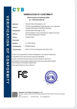 FCC certificate