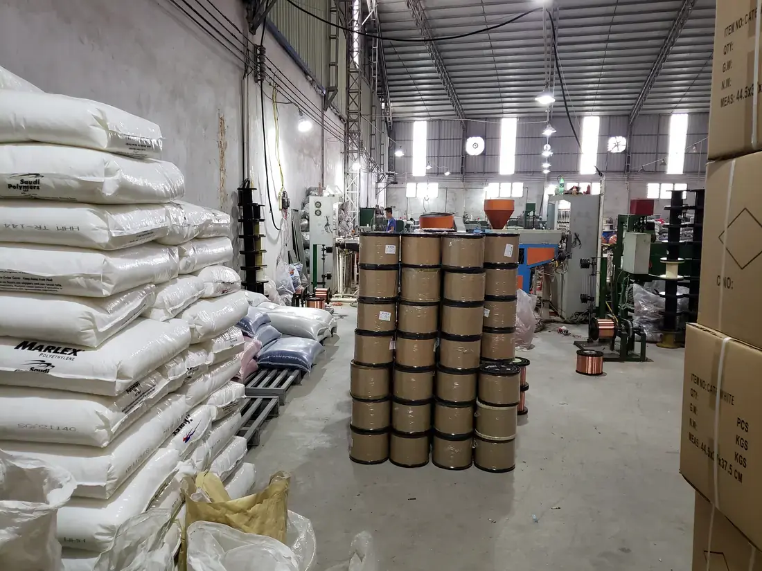 Raw material area