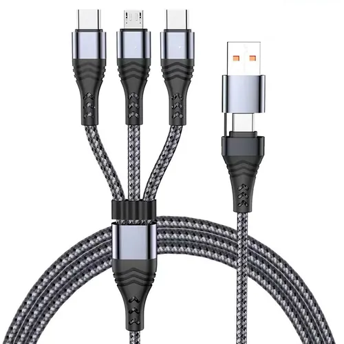 3-in-1 6A 66W Universal Data Cable
