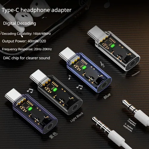 USB C 3.5mm Hi-Res Audio Adapter